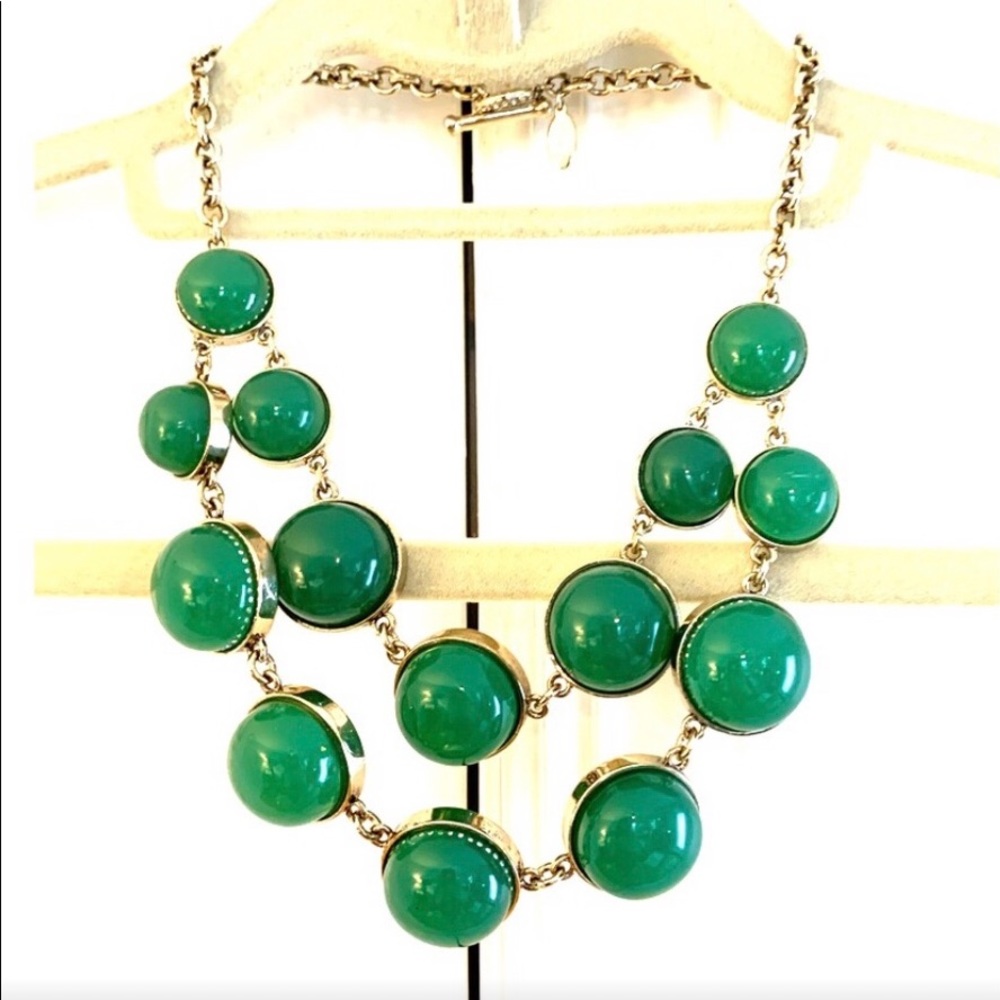 Ann Taylor 💚 Green Statement Necklace
